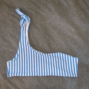 Zaful blue & white striped swimsuit